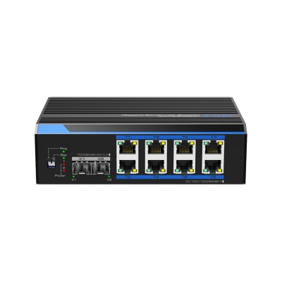UTEPO UTP7208GE-PoE Промышленный 8-портовый Ethernet-коммутатор PoE с 2-гигабитным портом SFP